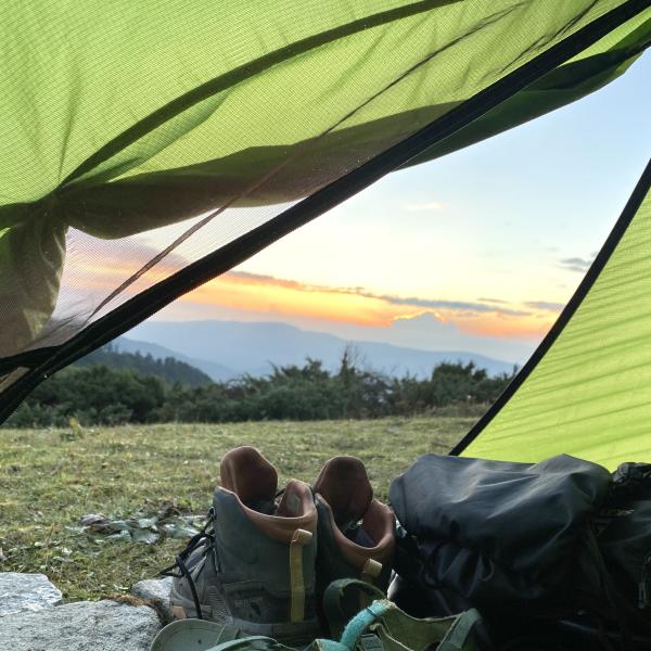 Early sunrise from camp 3